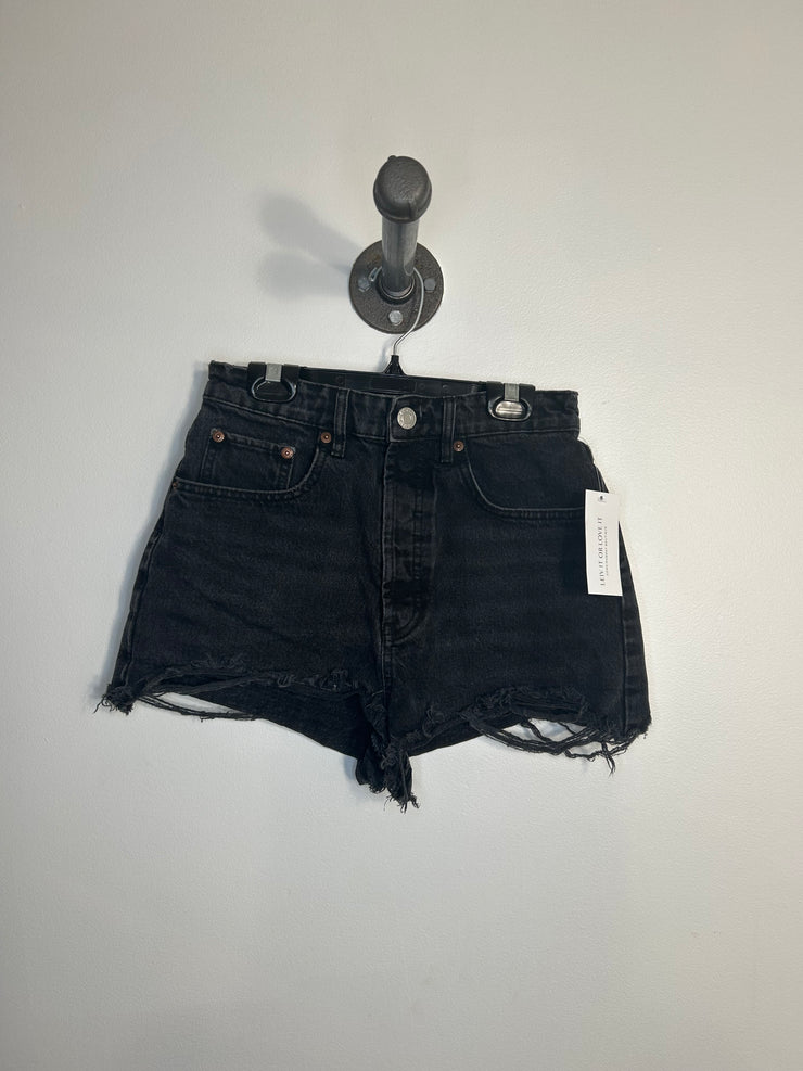 Zara Black Denim Shorts