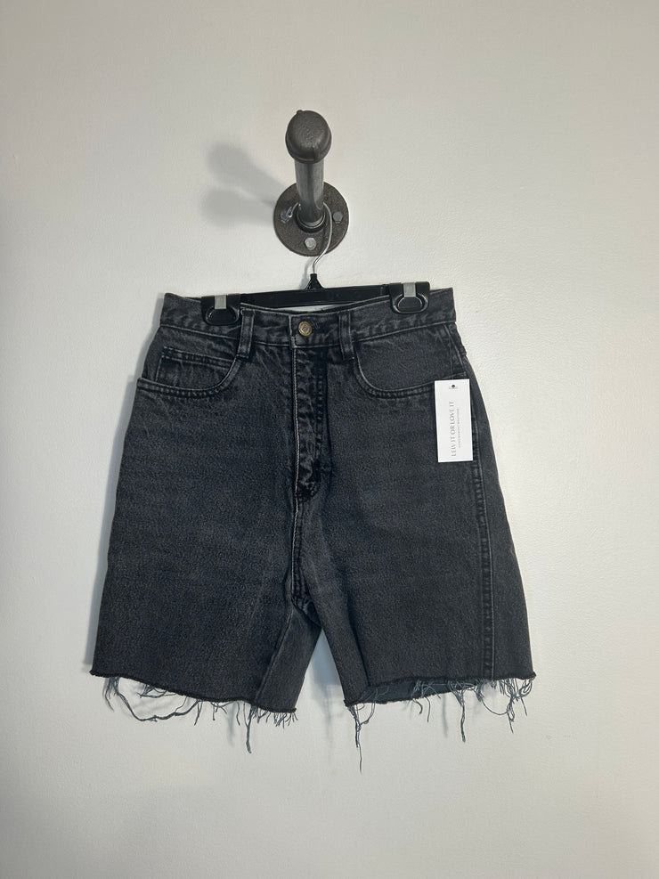 RIO Blk Highrise Jean Shorts