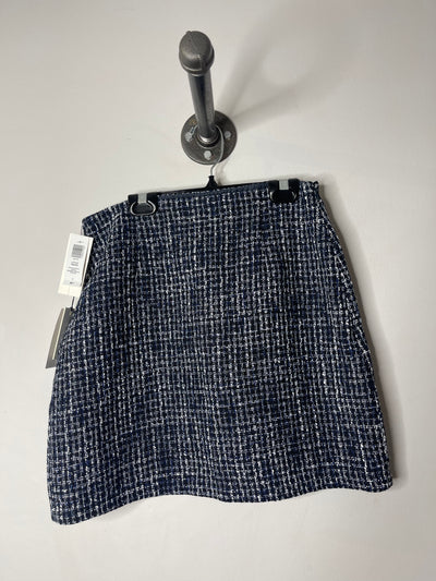 Babaton Navy Tweed Skirt