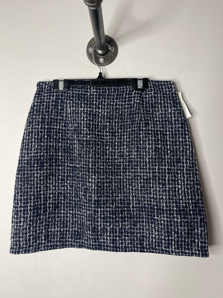 Babaton Navy Tweed Skirt