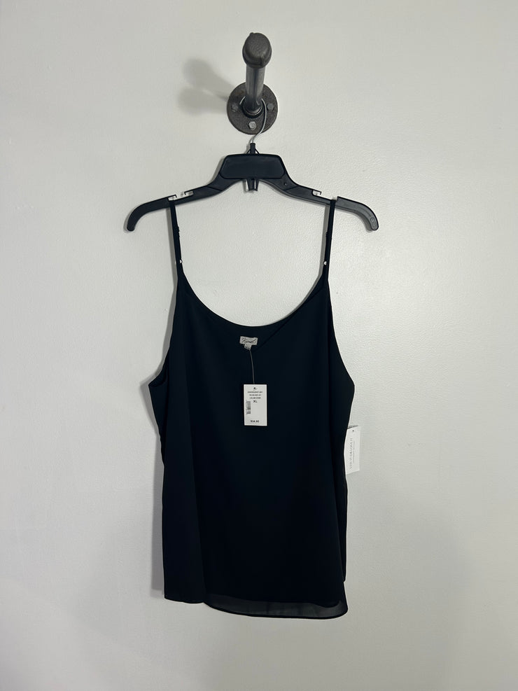 Kismet Black Flowy Tank Top