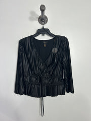 Japra Black V Neck Blouse