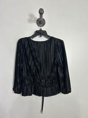 Japra Black V Neck Blouse