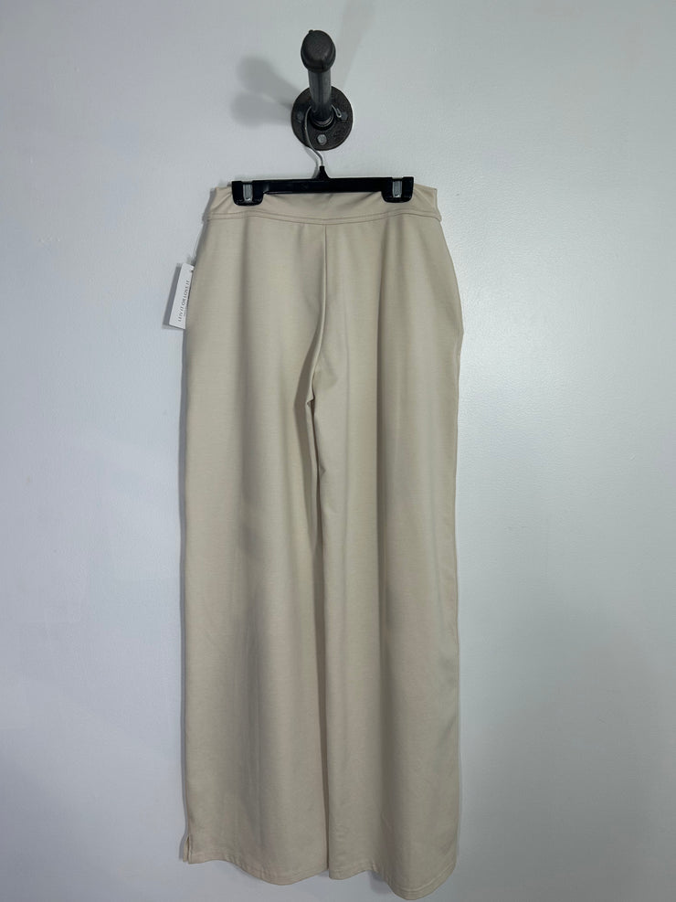 Aerie Cream Wide Leg Trousers