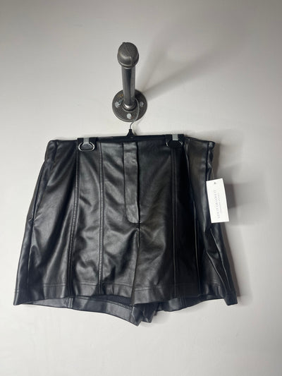 Dynamite Black Leather Shorts