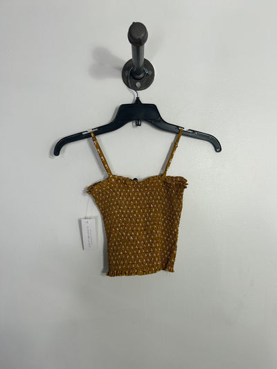 Bear Dance Mustard Crop Tank