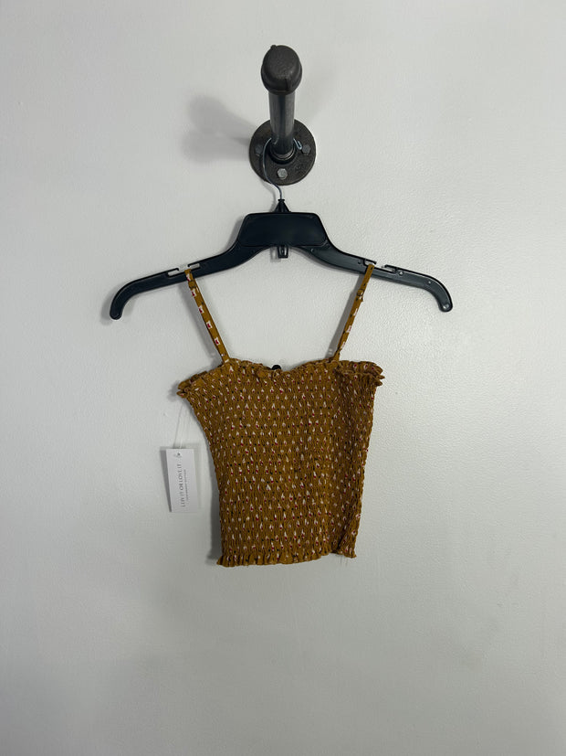 Bear Dance Mustard Crop Tank