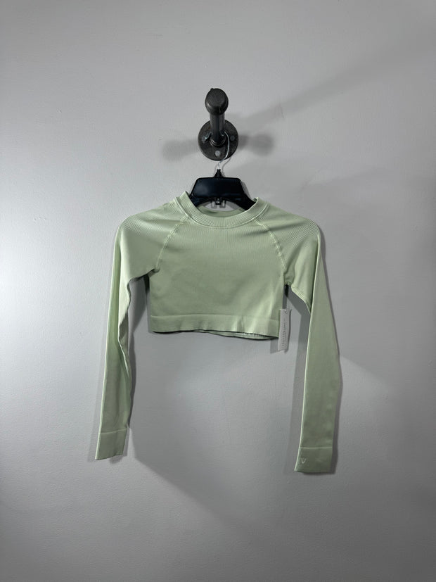 Top deportivo corto verde Aerie