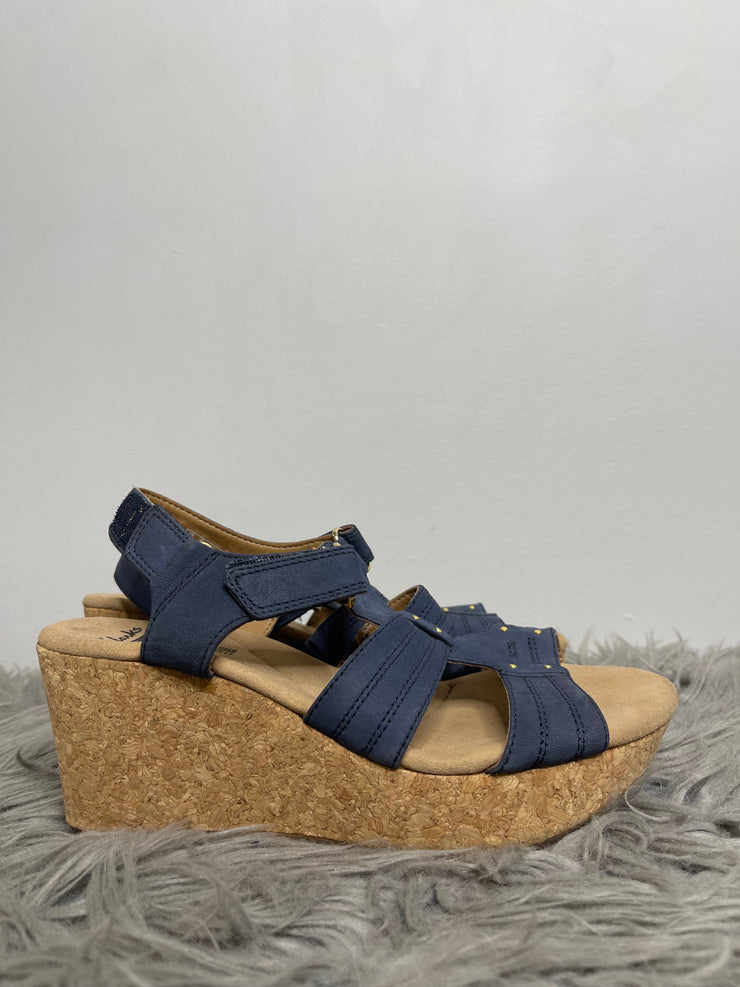 Clarks Blue Heel