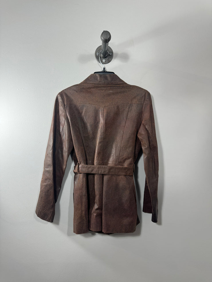 E'Capit Brown Leather Jacket