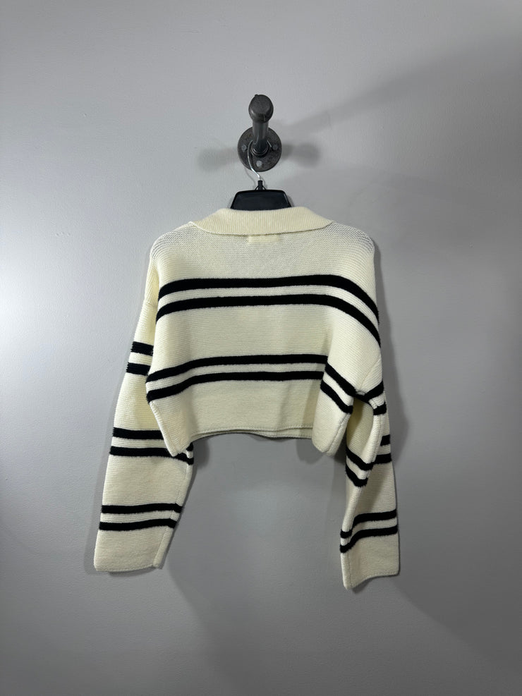 Oak + Fort Stripe Crop Sweater