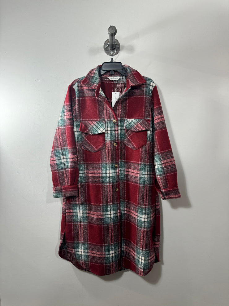 Davi & Dani Red Flannel Jacket