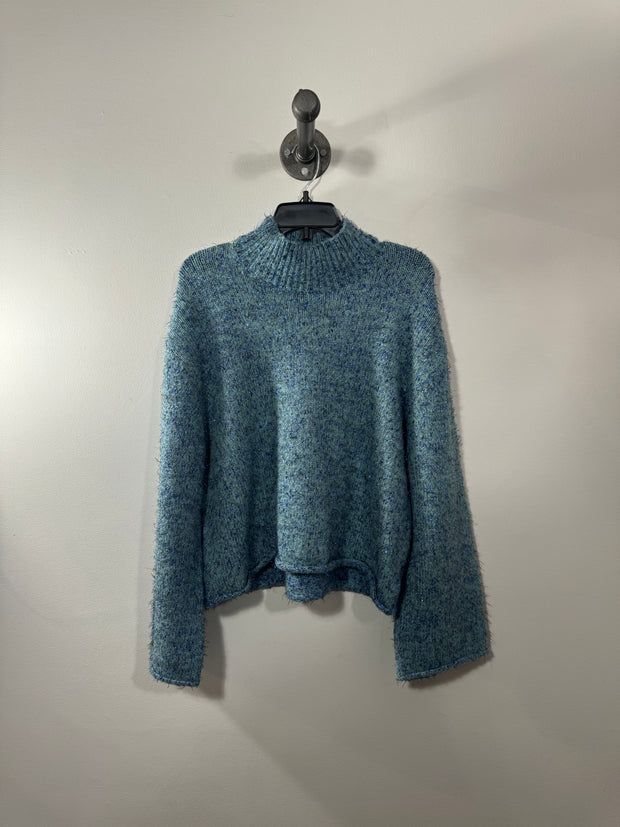 Moth Blue Tinsel Sweater