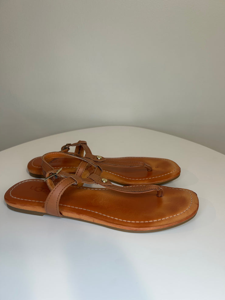 Ugg Brown Flat Sandals