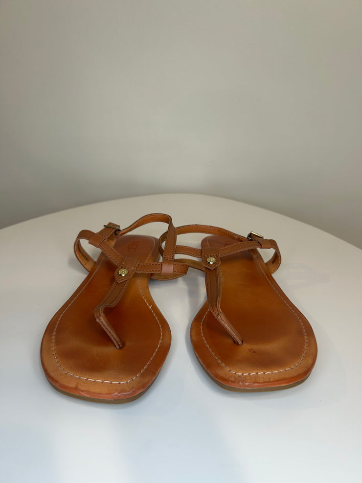 Ugg Brown Flat Sandals