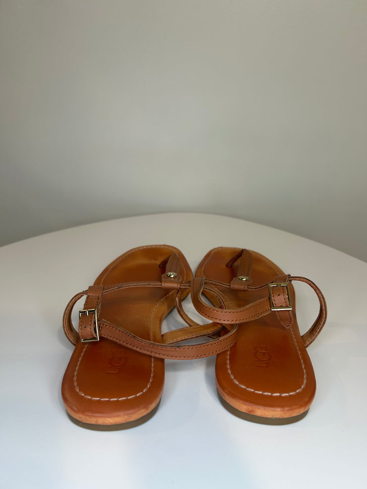 Ugg Brown Flat Sandals