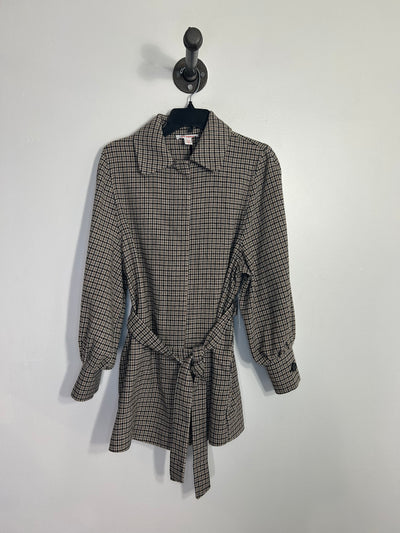 Joe Fresh Brn/Blk Plaid Coat