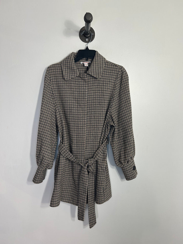 Joe Fresh Brn/Blk Plaid Coat