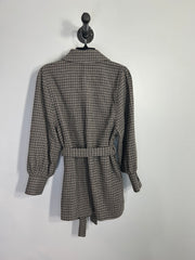 Joe Fresh Brn/Blk Plaid Coat