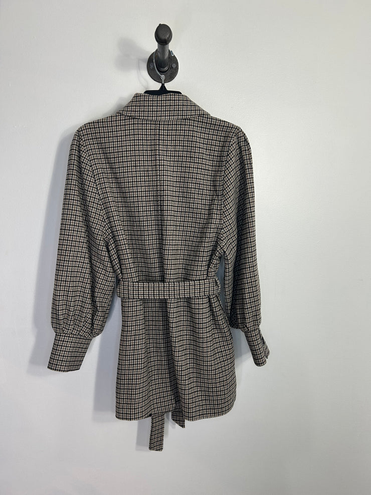 Joe Fresh Brn/Blk Plaid Coat