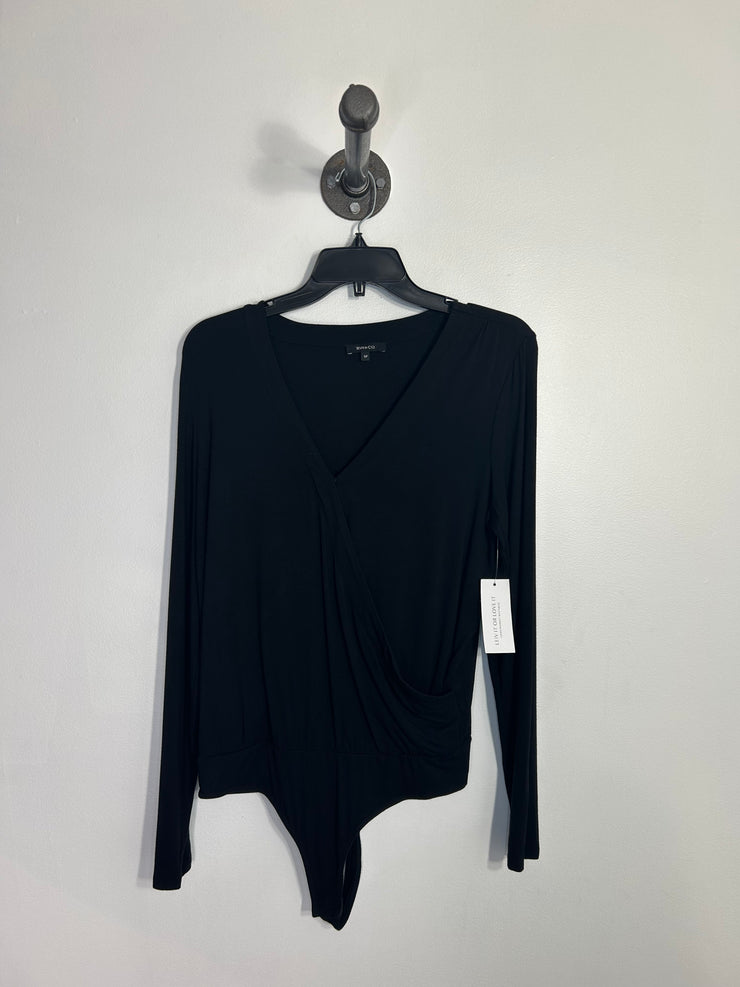 RW  & CO Black Lsv Body Suit