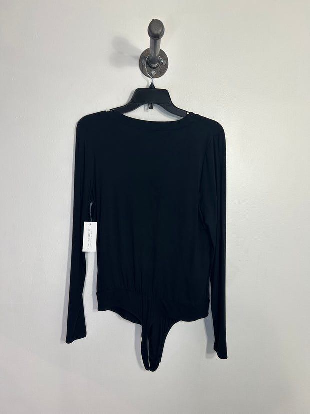 RW  & CO Black Lsv Body Suit