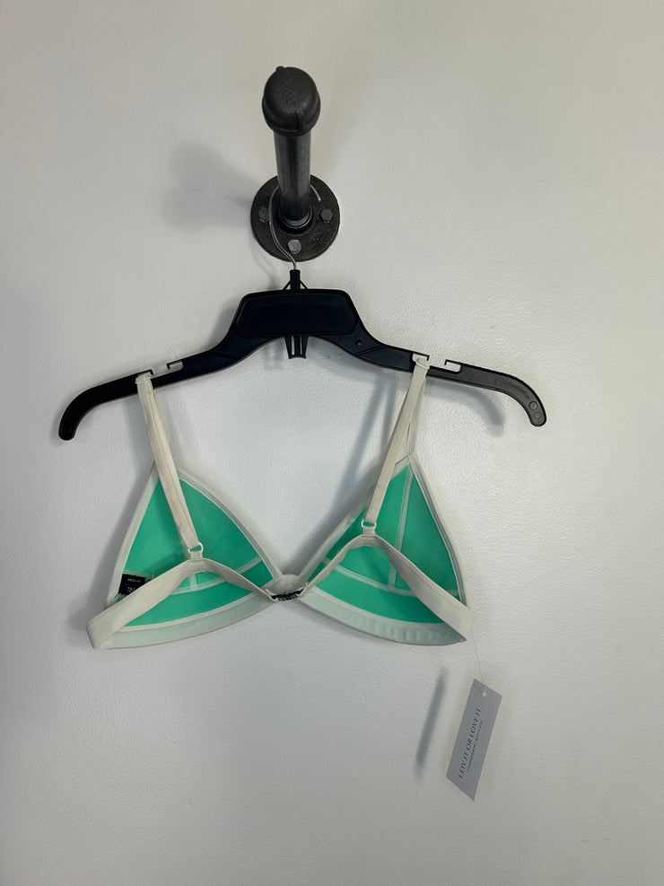 Triangle Pnk/Wht Bikini Set