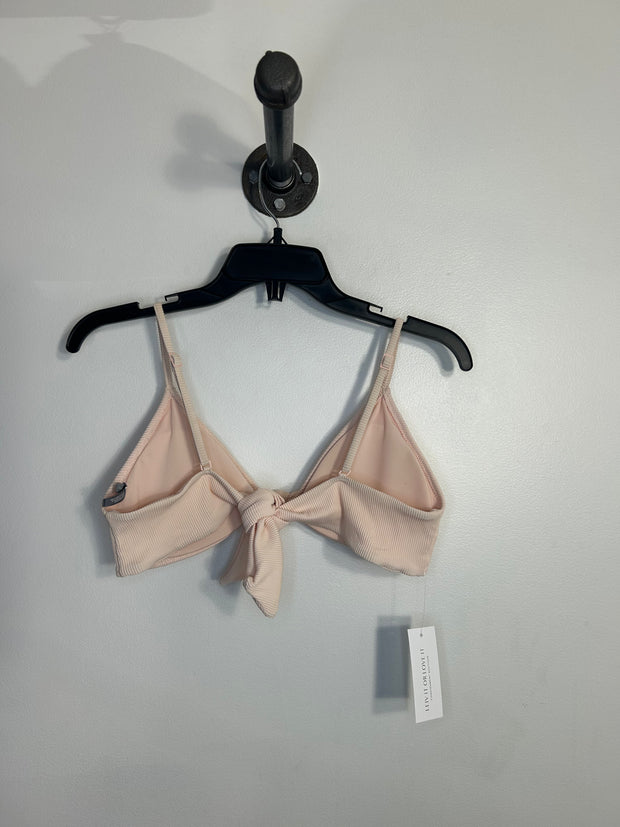 Aerie Cream Tie Bikini Top