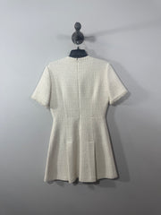 Maje White Button Dress