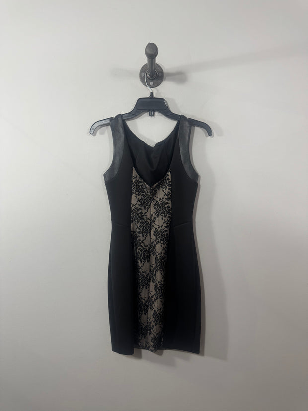 Guess Black Lace Fitted Dress