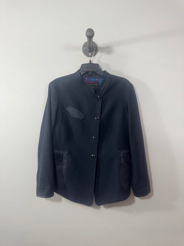 Raw Navy Button-Up Jacket