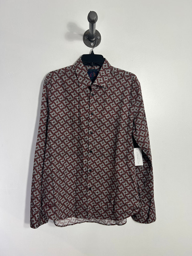 John Lennon Maroon Dress Shirt