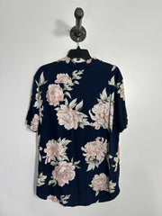 Guess Navy Floral Button Down