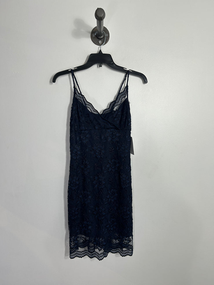 Scarlet Navy Floral Lace Dress