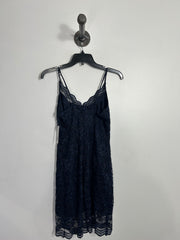 Scarlet Navy Floral Lace Dress