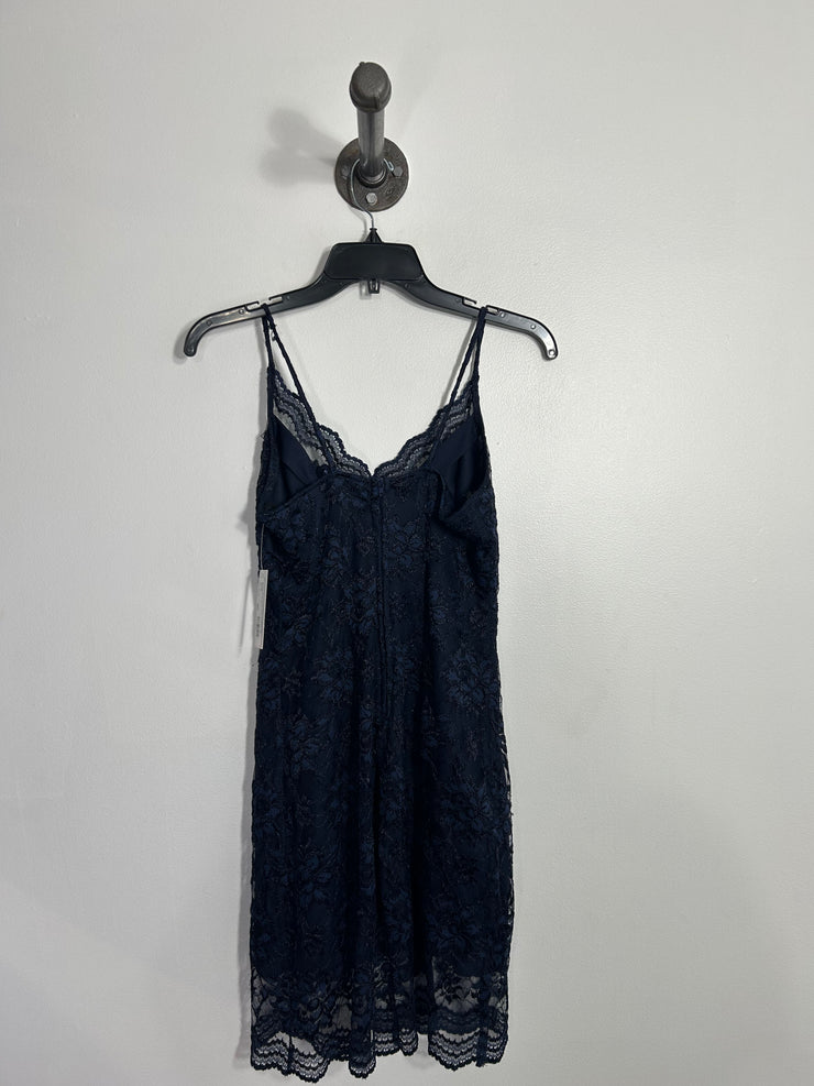 Scarlet Navy Floral Lace Dress