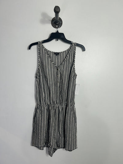 Lira Grey Stiped Romper