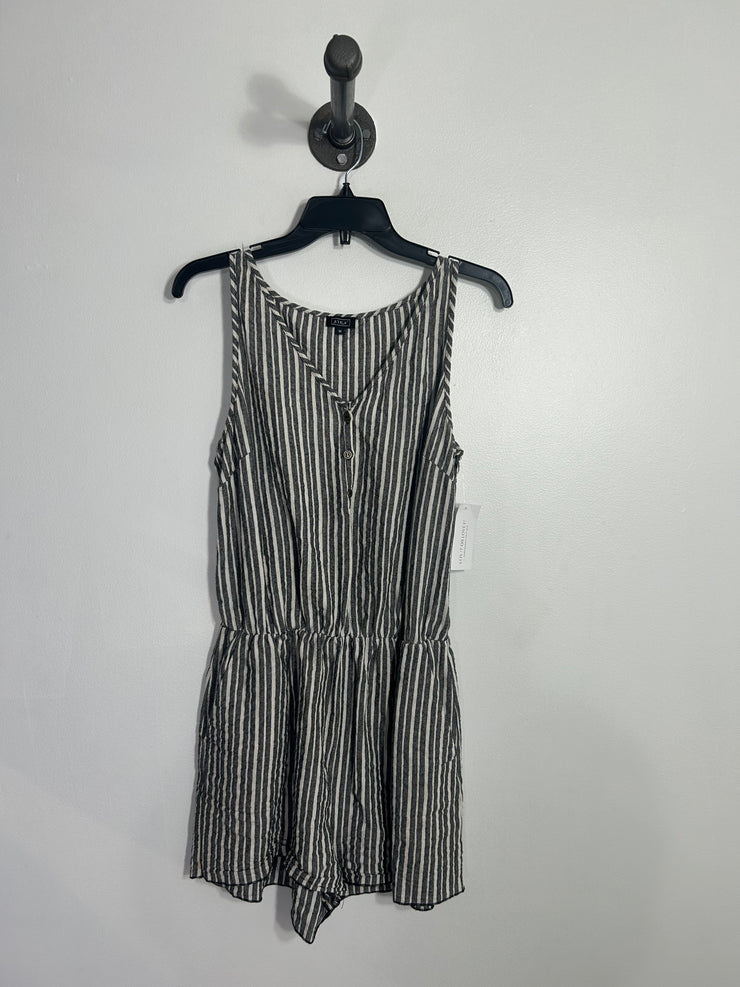 Lira Grey Stiped Romper