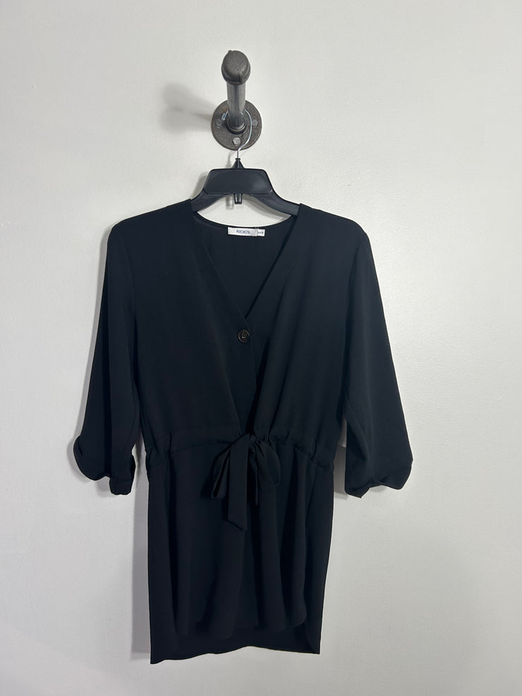 Ricki's Black Button Blouse