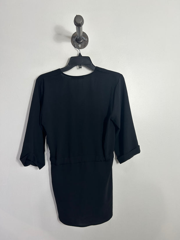 Ricki's Black Button Blouse