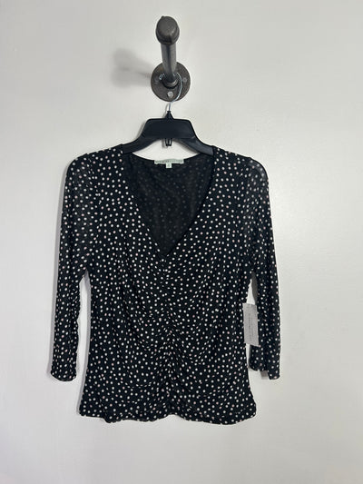 Cleo Black Polka Dot Blouse