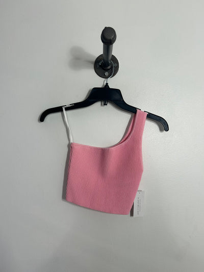 Babaton Pnk One Strap Crop Top