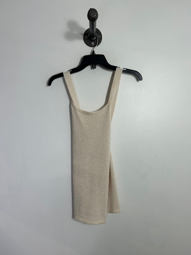 Massimo Dutti Beige Knit Tank