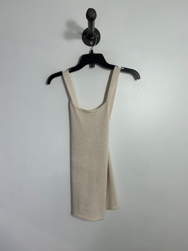 Massimo Dutti Beige Knit Tank