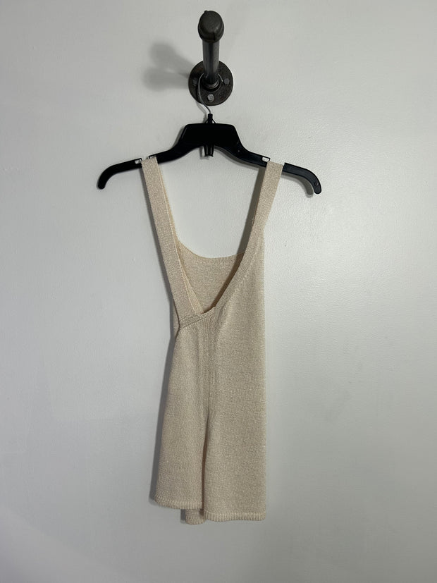 Massimo Dutti Beige Knit Tank