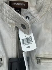 Danier Grey Leather Jacket