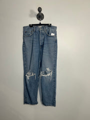 Agolde Blue Ripped Denim Jeans
