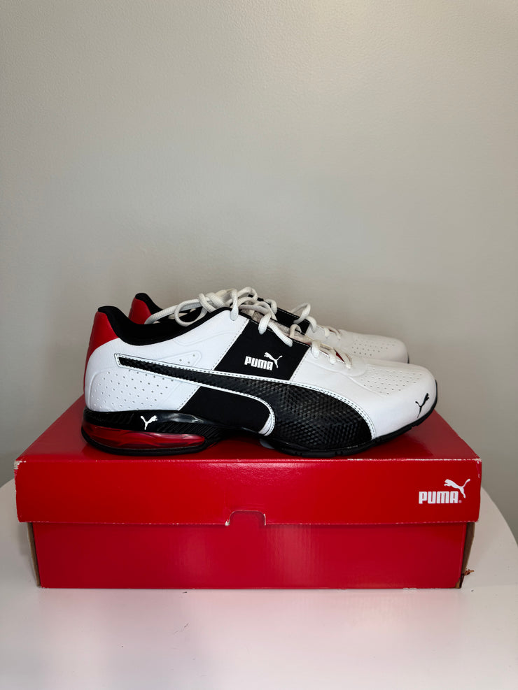 Baskets Puma blanches/noires/rouges