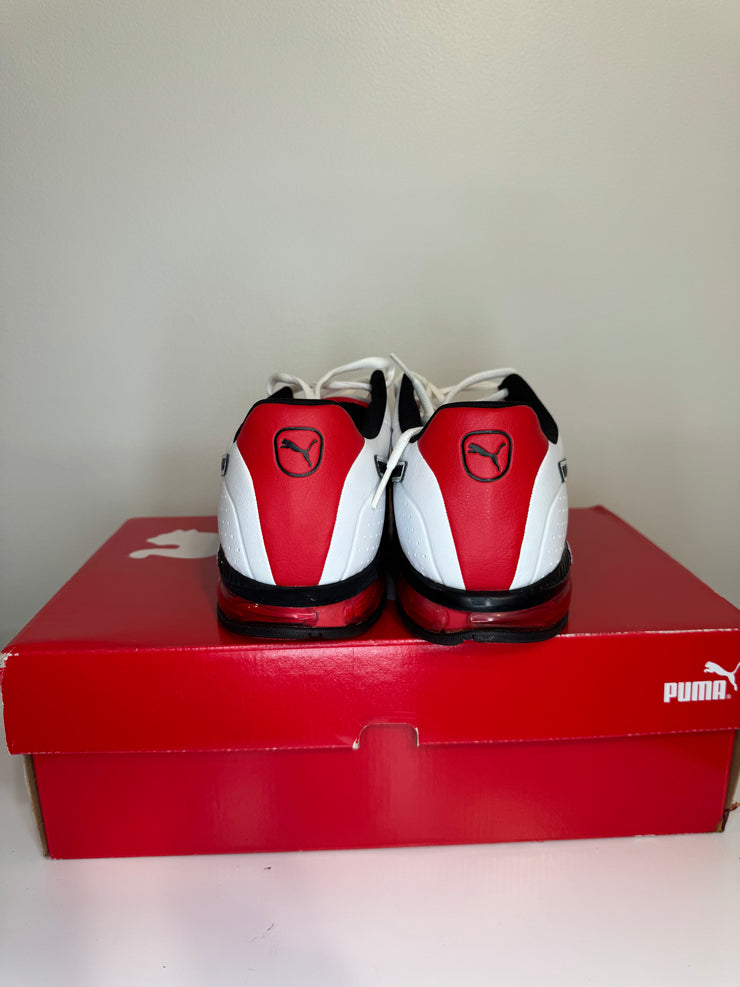 Baskets Puma blanches/noires/rouges