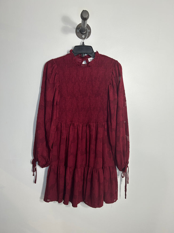 &Merci Red Floral Midi Dress